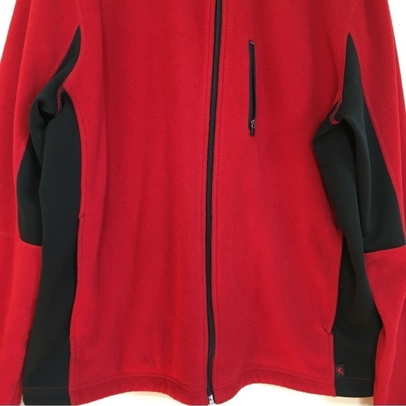 Express Men’s Black and Red Full Zip Fleece Sweatshirt - Picture 4 of 16